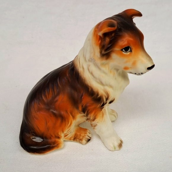 Vintage Napcoware marked Japan porcelain Collie dog figure - Picture 2 of 8
